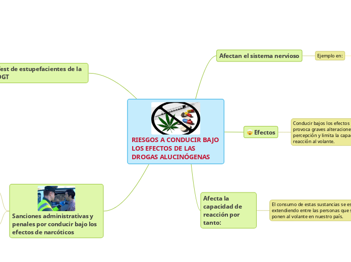 RIESGOS A CONDUCIR BAJO LOS EFECTOS DE LAS DROGAS ALUCINÓGENAS