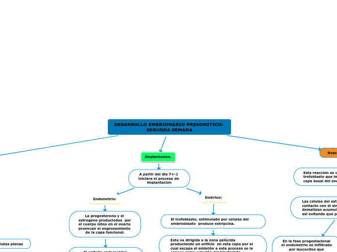 DESARROLLO EMBRIONARIO PRESOMITICO: SEGUNDA SEMANA