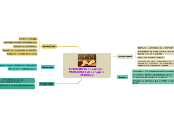 Expectativas de carrera - Profesorado de Lengua y literatura