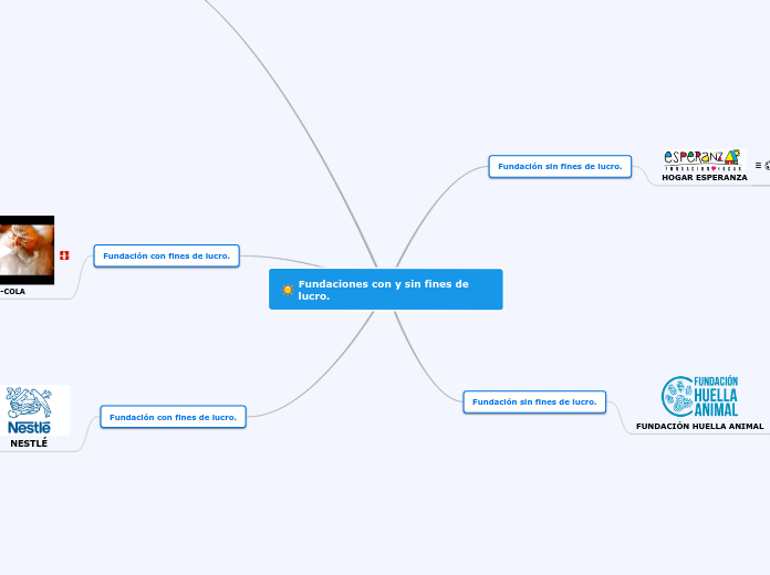 Fundaciones con y sin fines de lucro.