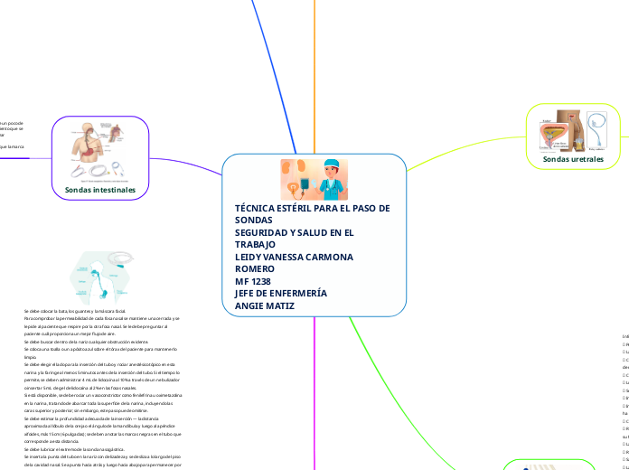 TÉCNICA ESTÉRIL PARA EL PASO DE SONDAS
SEGURIDAD Y SALUD EN EL TRABAJO
LEIDY VANESSA CARMONA ROMERO 
MF 1238
JEFE DE ENFERMERÍA 
ANGIE MATIZ