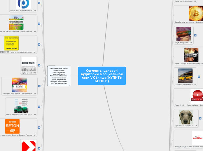 Сегменты целевой аудитории в социальной сети VK (ниша