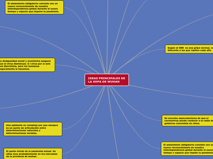 IDEAS PRINCIPALES DE LA SOPA DE WUHAN