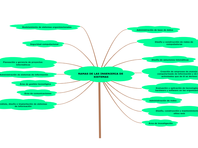 RAMAS DE LAS INGENIERIA DE SISTEMAS