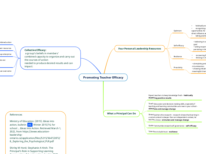 Promoting Teacher Efficacy