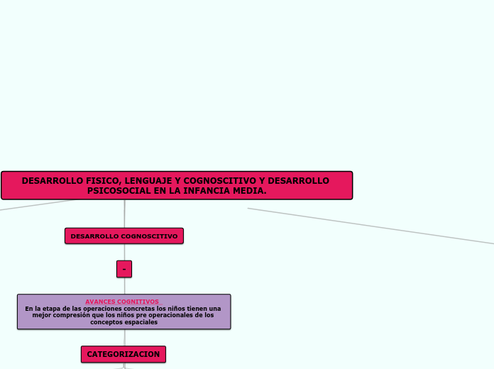 DESARROLLO FISICO, LENGUAJE Y COGNOSCITIVO Y  DESARROLLO PSICOSOCIAL EN LA INFANCIA MEDIA.