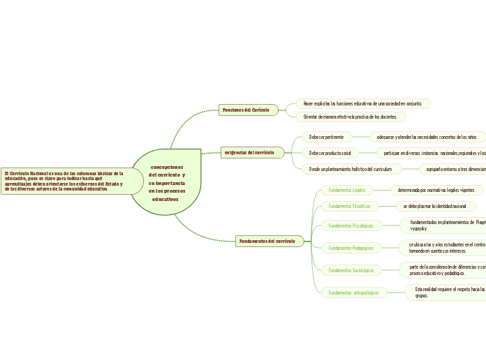 concepciones del currículo  y su importancia en los procesos educativos   