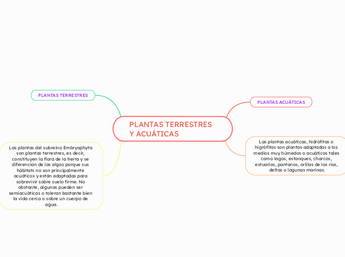 PLANTAS TERRESTRES Y ACUÁTICAS 