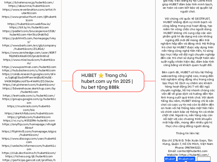 HUBET ⭐️ Trang chủ hubet.com uy tín 2025 | hu bet tặng 888k