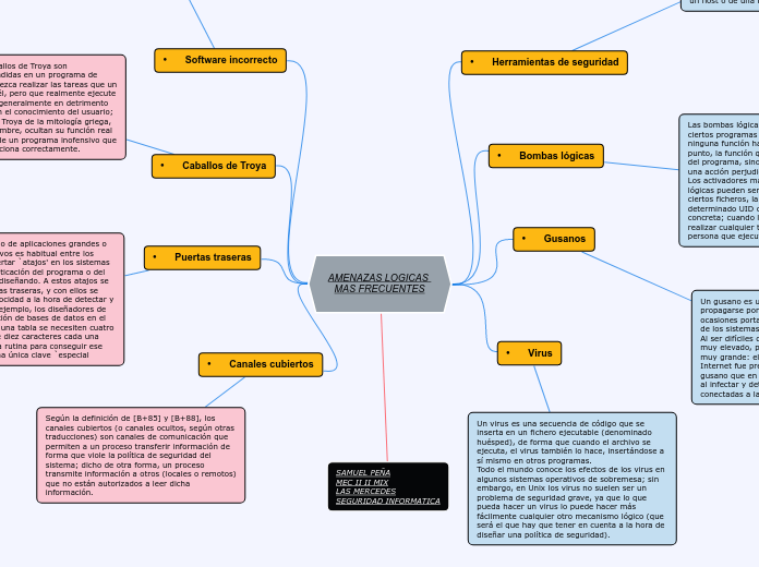 AMENAZAS LOGICAS 
MAS FRECUENTES