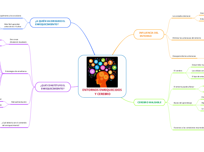 ENTORNOS ENRIQUECIDOS
 Y CEREBRO