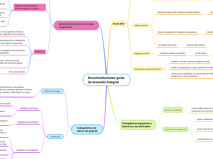 Recomendaciones guías de atención integral