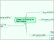 Chapter 12 Planning for Data Analysis