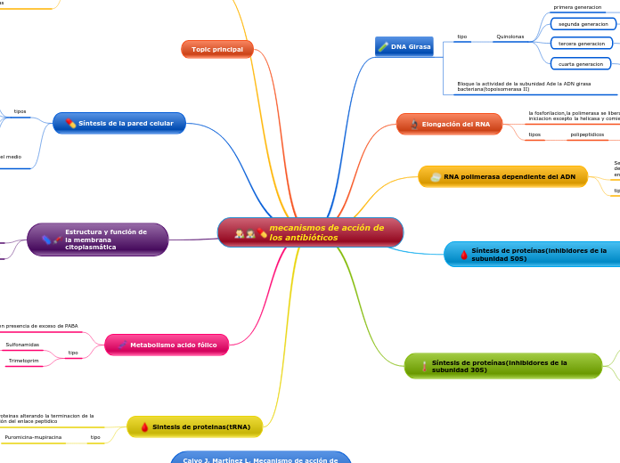 mecanismos de acción de los antibióticos