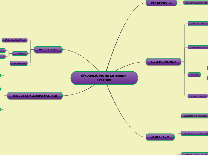 ORGANIGRAMA DE LA REGION PACIFICA