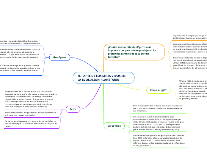 EL PAPEL DE LOS SERES VIVOS EN LA EVOLUCIÓN PLANETARIA