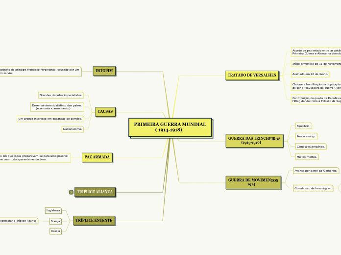 PRIMEIRA GUERRA MUNDIAL
                   ( 1914-1918)