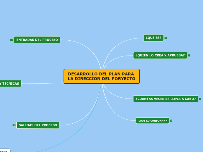 DESARROLLO DEL PLAN PARA LA DIRECCION DEL PORYECTO