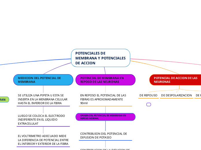 POTENCIALES DE MEMBRANA Y POTENCIALES DE ACCION 