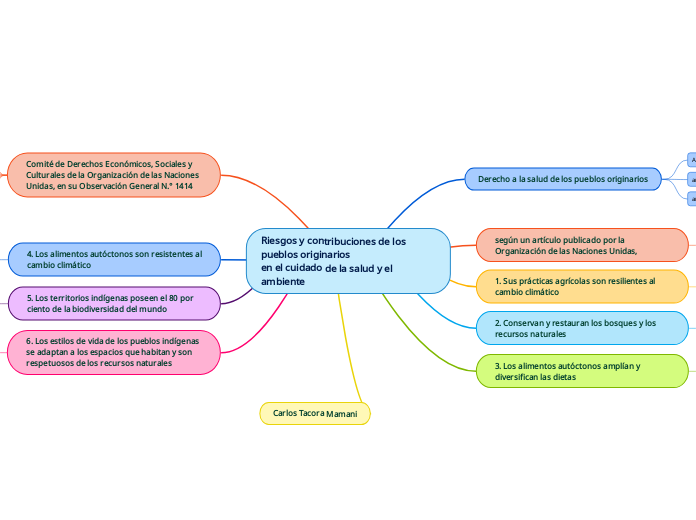Riesgos y contribuciones de los pueblos originarios
en el cuidado de la salud y el ambiente
