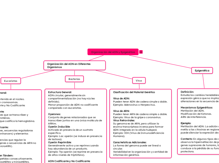 Organización del ADN y Epigenética