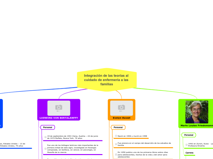 Integración de las teorías al cuidado de enfermería a las familias