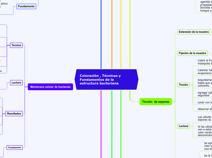 Coloración , Técnicas y Fundamentos de la estructura bacteriana