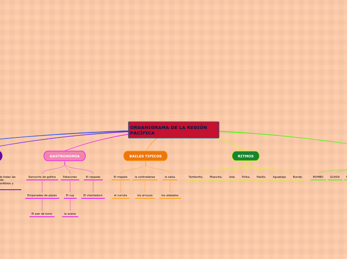 ORGANIGRAMA DE LA REGIÓN PACÍFICA