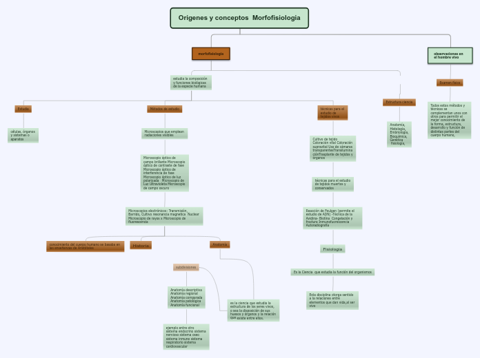 Origenes y conceptos  Morfofisiologia