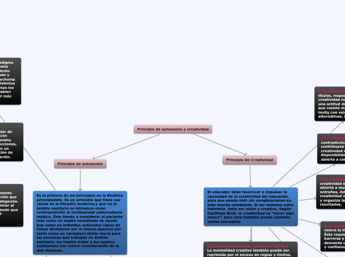Principio de autonomía y creatividad