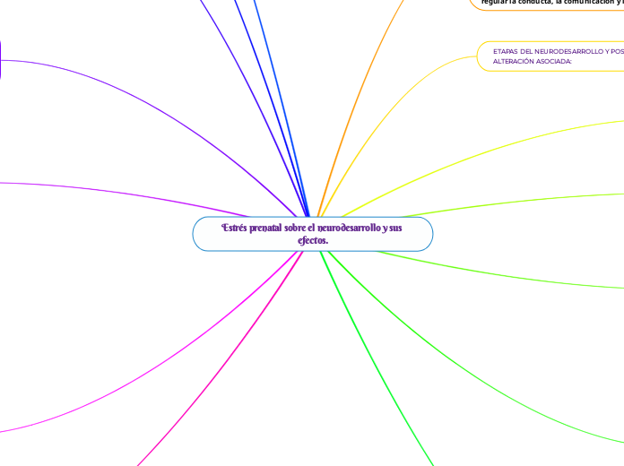Estrés prenatal sobre el neurodesarrollo y sus efectos.