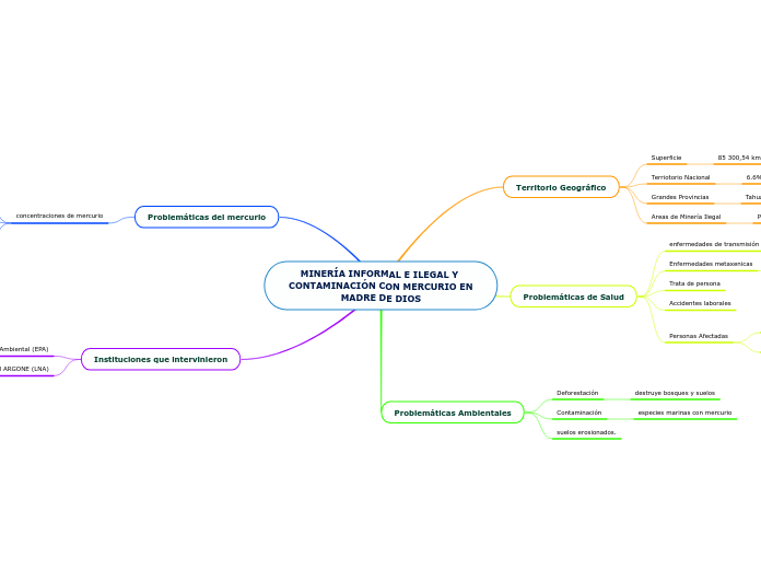 MINERÍA INFORMAL E ILEGAL Y CONTAMINACIÓN CON MERCURIO EN
MADRE DE DIOS