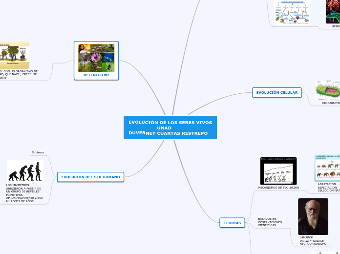 EVOLUCIÓN DE LOS SERES VIVOS                   UNADDUVERNEY CUARTAS RESTREPO