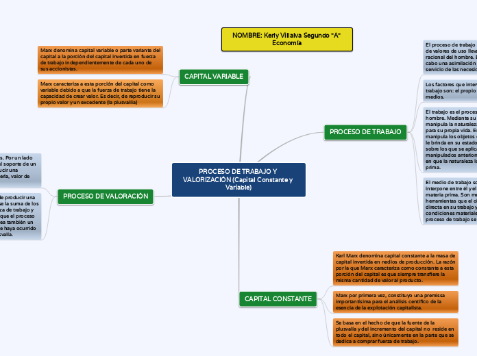 PROCESO DE TRABAJO Y VALORIZACIÓN (Capital Constante y Variable)