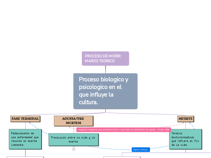 PROCESO DE MORIR:           MARCO TEORICO