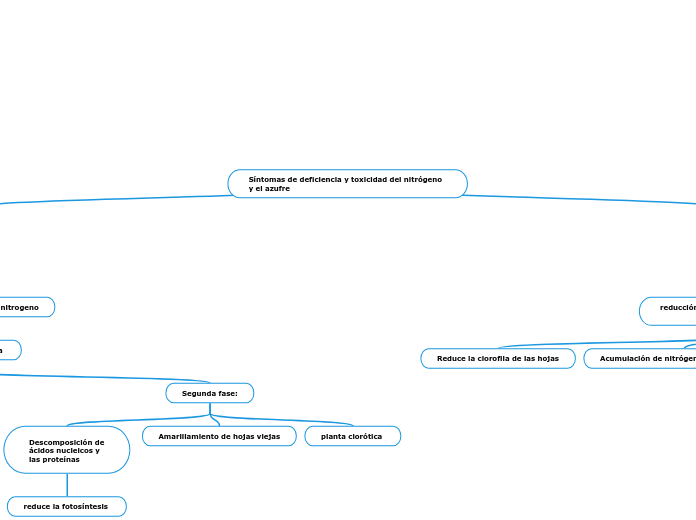 Síntomas de deficiencia y toxicidad del nitrógeno y el azufre