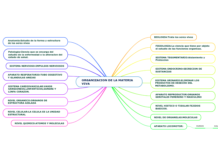 ORGANIZACION DE LA MATERIA VIVA