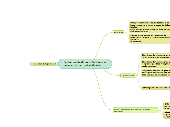 Optimización de consultas locales en bases de datos distribuidas