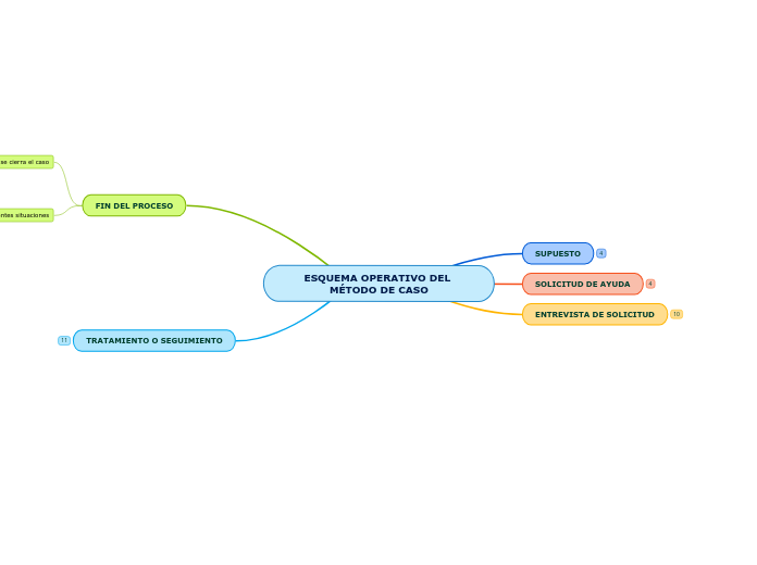 ESQUEMA OPERATIVO DEL MÉTODO DE CASO