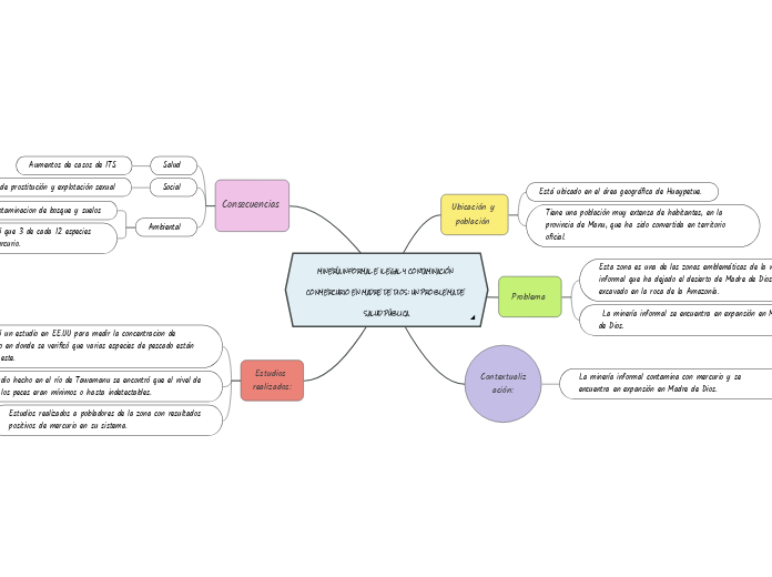 MINERÍA INFORMAL E ILEGAL Y CONTAMINACIÓN CONMERCURIO EN MADRE DE DIOS: UN PROBLEMA DE SALUD PÚBLICA
