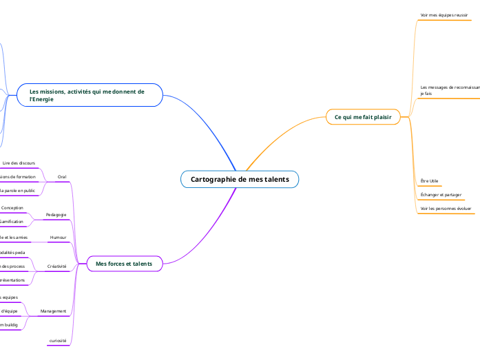 Cartographie de mes talents