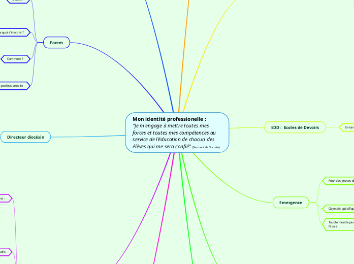 Mon identité professionelle : 
"Je m'engage à mettre toutes mes forces et toutes mes compétences au service de l'éducation de chacun des élèves qui me sera confié" (Serment de Socrate)