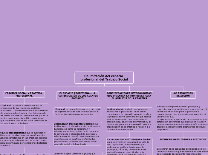 Delimitación del espacio profesional del Trabajo Social