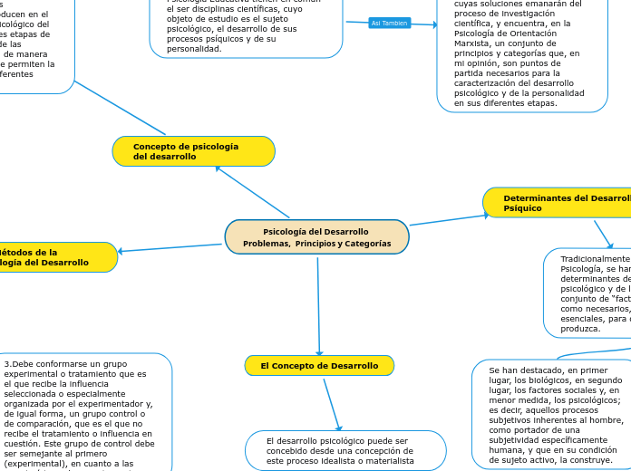 Psicología del Desarrollo Problemas,  Principios y Categorías