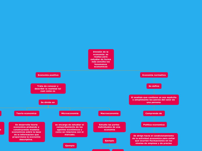 División de la economia: se realiza para estudiar de forma más sencilla los fenomenos economicos 