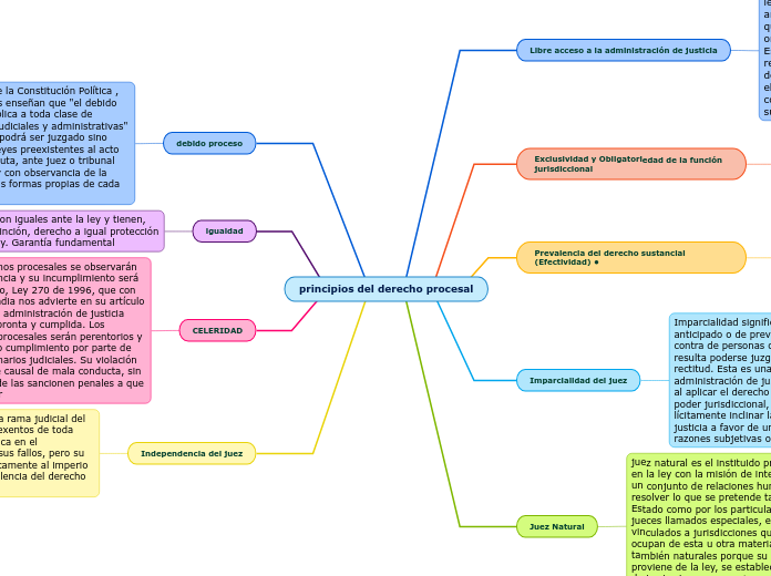 principios del derecho procesal