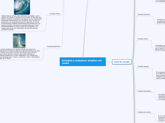 Energías y máquinas simples con motor