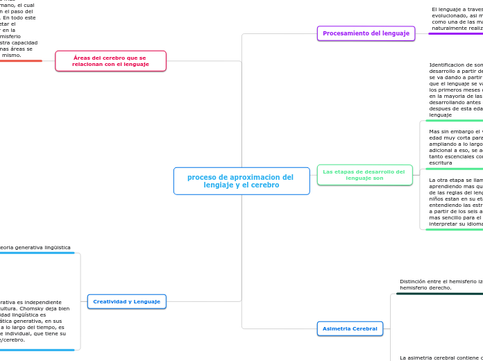 proceso de aproximacion del lengiaje y el cerebro