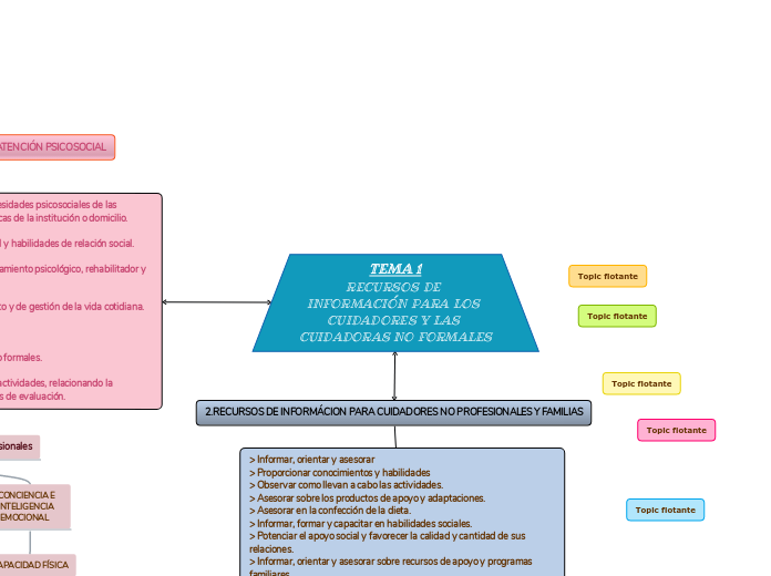 TEMA 1RECURSOS DE INFORMACIÓN PARA LOS CUIDADORES Y LAS CUIDADORAS NO FORMALES