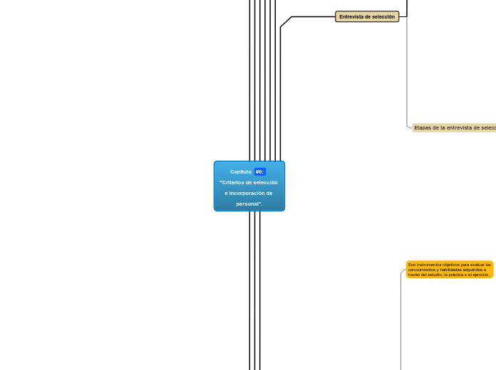 Capítulo #6: "Criterios de selección e incorporación de personal".